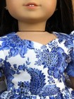 Ag Holiday White Floral Dress W Sweetheart Neckline Shoes Fitting 18 In Dolls
