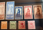 Egypt Kgv 1914-1927 1m-5m Pictorials Short Set Stamps Sg  73-77 Mint Mh