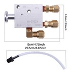 Three Way Auto Reset Valve With Fittings Replaces Hendrickson Vs25224 Vs25223