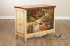 Habersham Claude Monet Collection Hand Painted French Provincial Chest Of Drawer