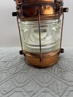 Vintage Ankerlicht Copper Nautical Ship Anchor Lantern Fresnel Glass Holland