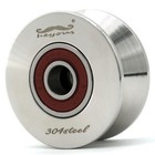 2 Pcs V Groove Bearing Pulley Wheel Stainless Steel Roller Wheel Pulley Block