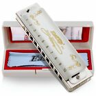 Easttop Blues Harmonica 10hole Diatonic Harp Key C g a With White Cover Us Stock