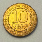 1987 France 10 Francs Hugh Capet Unc Km 961d Copper-aluminum-nickel