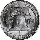 1950-d Franklin Half Dollar Nice Bu - Stock