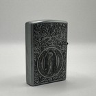 Saint Benedict Medal Zippo Lighter W  Genuine Zippo Double Torch Butane Insert