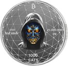 Germany Satoshi Project Bitcoin Usa 21 Gram Silver Gilded Colorized Coin