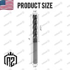 1pcs 4 Flute 3 8  X 1-3 4  X 4  Solid Carbide Long End Mill - Altin Coated New