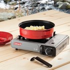 Coleman Tabletop Portable Butane Gas Camping Stove  1 Burner  Gray