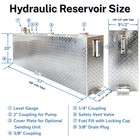 45 Gallon Upright Hydraulic Reservoir Tank 71083 Auxiliary transfer Fuel Tank
