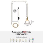 Vintage Brass Pendant Light Metal   Glass Vintage Hanging Light For Living Room