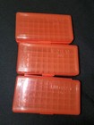 6 Midway Reloading Ammo Boxes 3-  503   3-  1003  38 Super  38 Spl  357 Mag  Red
