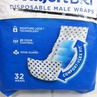 New Out  Petcare Comfort-dri Disposable Male Dog Wraps Diaper M l 32 Count Pack