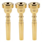 3c 5c 7c Brass Trumpet Mouthpiece Small Mouth For Bach Gold Coated W  Rich Tone
