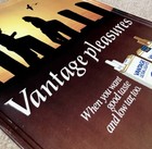 Vintage 1981 Vantage Cigarettes Metal Sign 21 5 X 17 5    - Rj Reynolds Tobacco Co