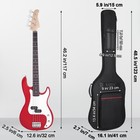 Bass Guitar Case 7mm Padding Bass Guitar Bag Waterproof Electric Bass Bag  El   