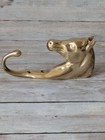 Vintage Solid Brass Horse Head Wall Hook 6 