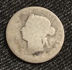 1872 Antique Silver Coin Canada 25 Cents 