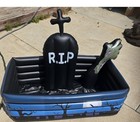 40 Inch Halloween Inflatable Graveyard Drink Cooler 120  Cans Beverage Lg New 