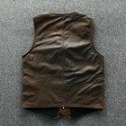 Men   s Distressed Brown Vintage Leather Biker Vest     Real Motorcycle Riding Vest