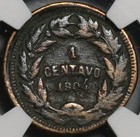 1904 Ngc Vf Det Honduras 1 Centavo Pyramid Rare Date Coin  21011205r 