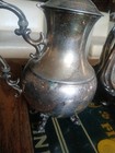 Vintage English Silver Mfg Corp Silver Plated Footed Coffee Pot Usa Lot Of 2