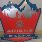 Ariens The King Of Snow Snowblower Metal Advertising Tin Sign 2016 Blue Red 
