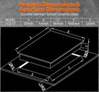 Opened Box  Ramblewood 2 Burner Electric Cooktop  110v  Ec2-27