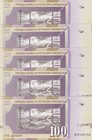 Macedonia 100 Denari 2009 P 16 J Unc Lot 5 Pcs