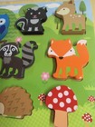 Preschool Wooden 8 Piece Forest Animal Puzzle Chunky Pieces Ships Free