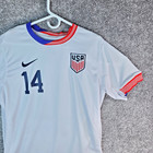 Nike Mens Usa Soccer Luna Jersey  14 One Nation One Team Mens White Soccer Large