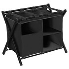  Luggage Rack With Laundry Bag steel Folding Suitcase Stand For Bedroom  