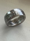 Classic  Franklin Half Dollar Coin Ring  U Pick Size year finish  Free Shipping 