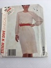 1985 Mccalls 2286 Vintage Sewing Pattern Womens Dress Size 6 8 10