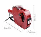 Mx5500 Eos 8 Digits Price Tag Label Gun Labeller Red