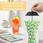 13 5 Inch Straw Holder For Standard   Long Bended Size Drinking Straws Acrylic P