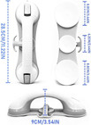 Grab Bars For Shower Seniors Elderly Heavy Duty Safety Grip No Drill  gray    Su