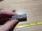 Vintage Letterpress Printing Block Lobster House Advertising Logo
