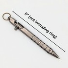 Bolt Action Ballpoint Pen Solid Brass Edc Six-edge Brushed Gunmetal - Great Gift