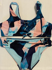 Raisins Girls 2pc Swimsuit Newport Lace-up Bikini J740819 Multi Color New Sz 16