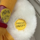 Gemmy Boppin Frosty The Snowman Battery Operated Plush Press On off Read