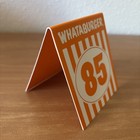 Individual Whataburger Restaurant Table Tent Number  85