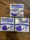 3 Neilmed Nasaflo Neti Pots With 50 Premixed Packets Each  Exp 6 2022