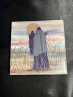 Native American Painted Tile    prairie Morning    by Joanne Rorex Bridges