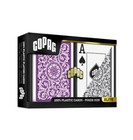 Copag 1546 100  Plastic Playing Cards - Poker Size Jumbo Index Purple grey 6 Set