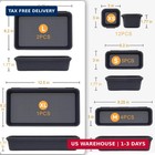 Tool Box Organizer Tray  24 Pcs   5 Sizes  Black   Premium Abs Plastic  Interloc