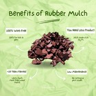 100  Wire-free Red Rubber Mulch     Playground   Landscaping  20lbs - 1 1 Cu  Ft