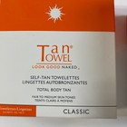 New Lot Of Tan Towel Classic Towelettes 10 Half Body   5 Total Body Sealed