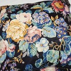 Croscill 24x24 Floral Throw Pillow Black Multicolor Decorative Accent