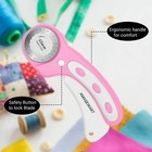 45mm Rotary Cutter For Fabric With 8pcs Rotary Blades  Rolling Fabric Cutter    